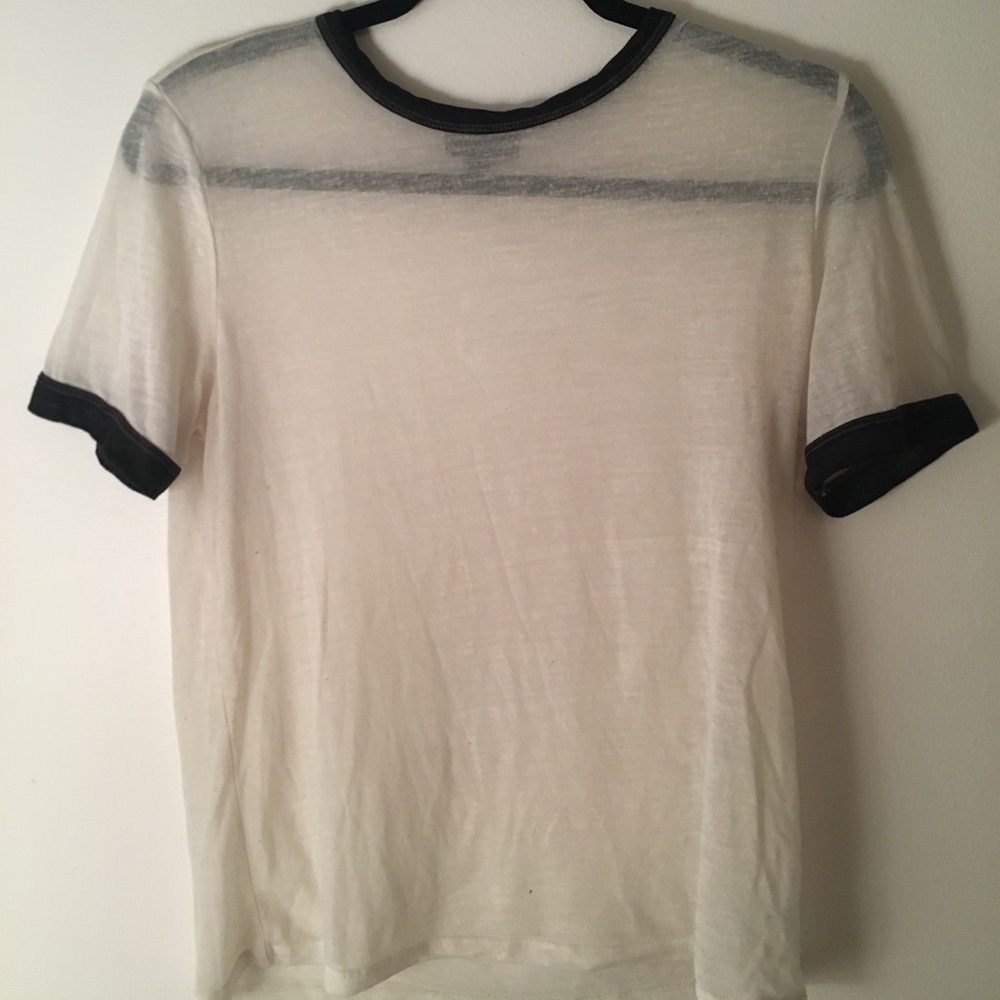 Translucent white shirt